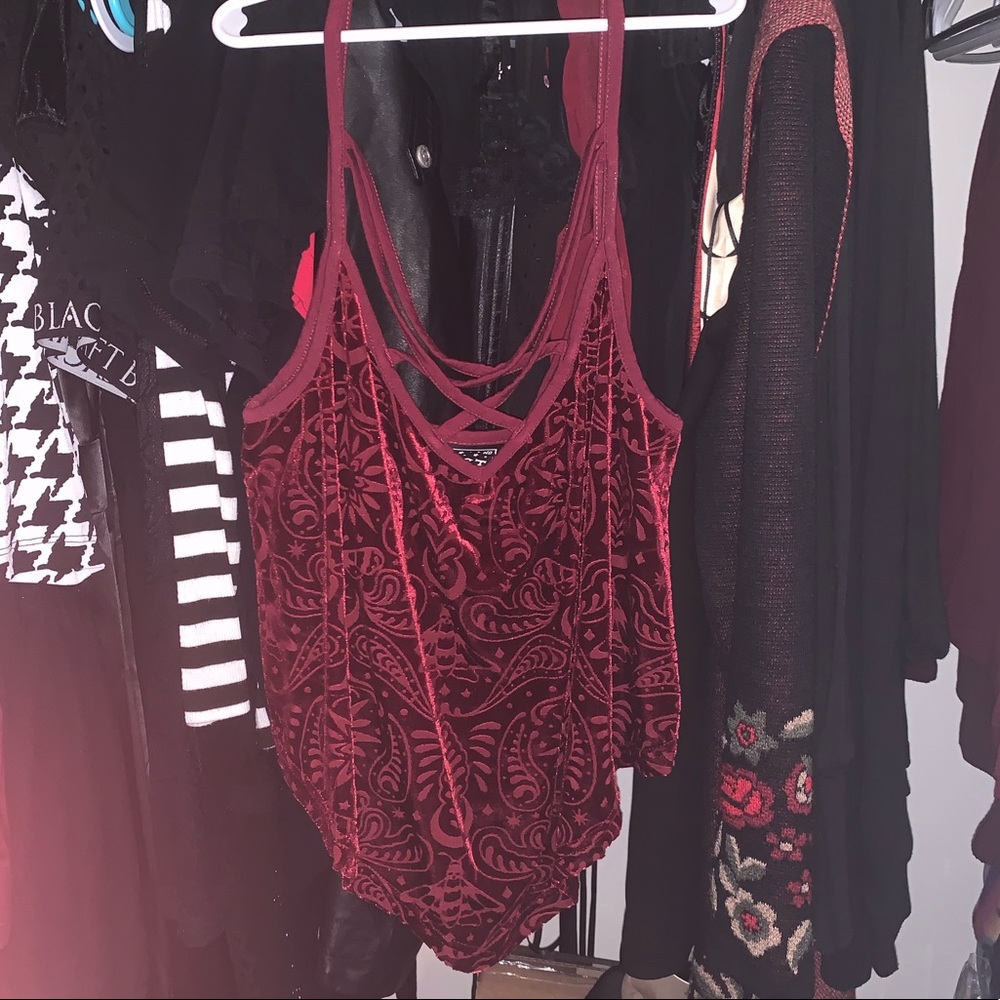 Killstar Whine Thea Burnout Velvet Vest